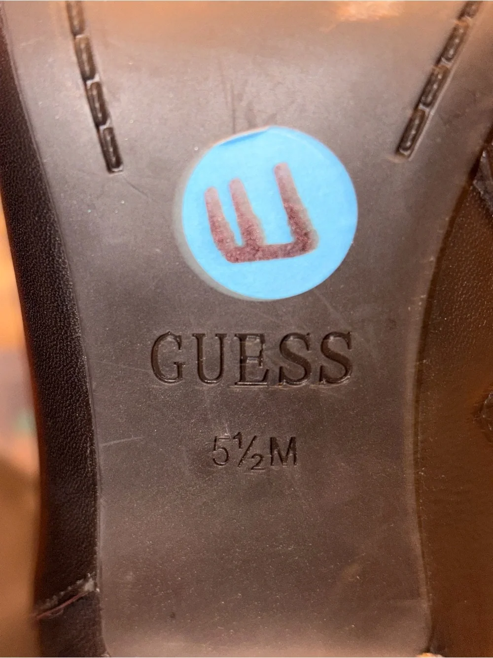 GUESS Black Over-the-Knee Fold-Over Boots with Side Zip